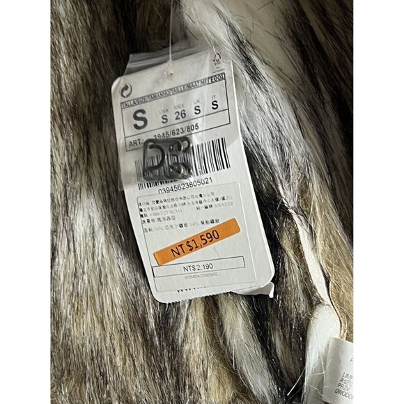 Zara Basic Vest Faux Fur Suede Women's S Sleeveless Open Hippie Boho 70s NWT - Picture 3 of 10